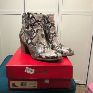 Carlos Snakeskin Booties